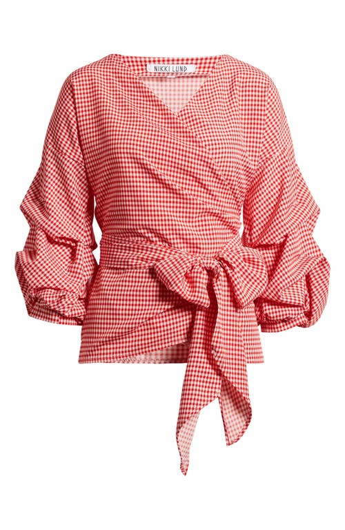 NIKKI LUND NIKKI LUND ANNA TIE WAIST WRAP TOP 