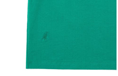 Shop Vild House Of Little Ss Organic Cotton Collared Shirt In Happy Green