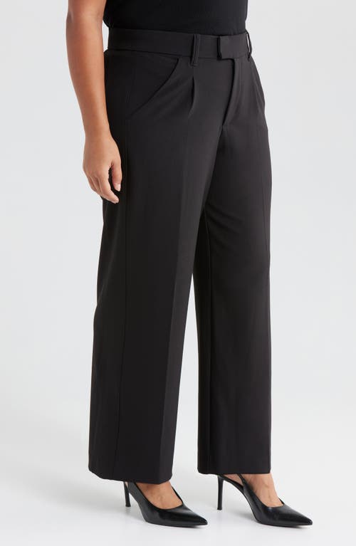 Wit & Wisdom 'ab'solution Skyrise Pleated Wide Leg Pants In Black