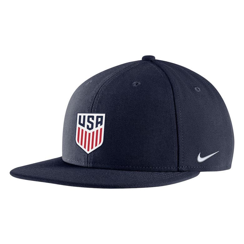 Nike Youth  Navy Usmnt Pro Snapback Hat In Blue