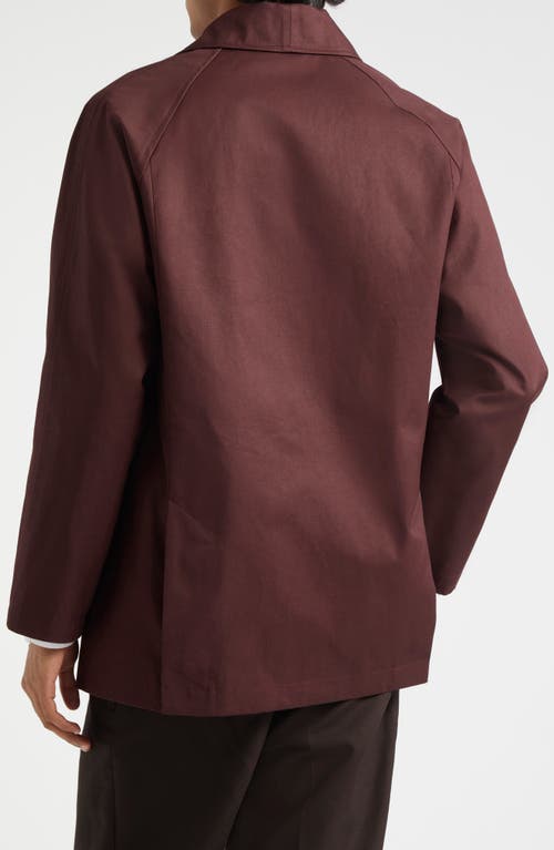 Shop De Bonne Facture Forest Water Repellent Cotton Twill Jacket In Plum