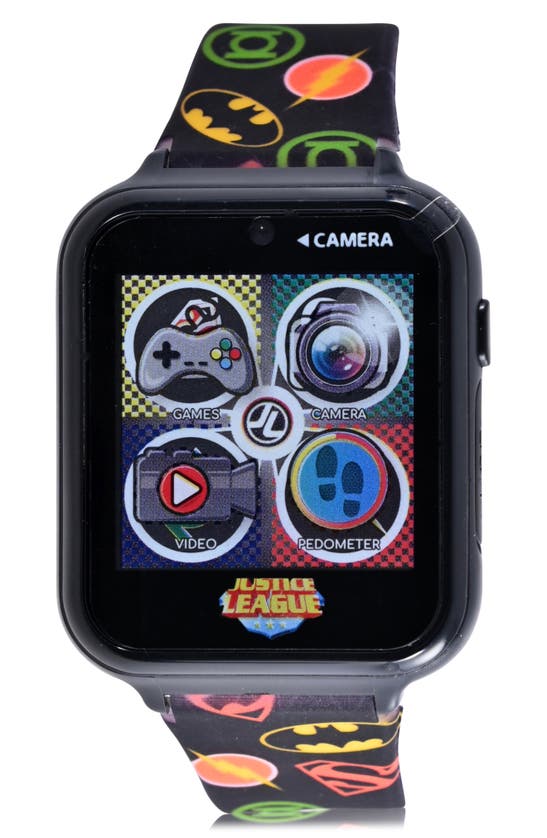 Accutime Kids' Justice League Itimes Smartwatch In Black