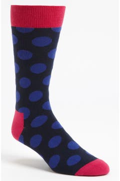 Happy Socks Patterned Combed Cotton Blend Socks | Nordstrom