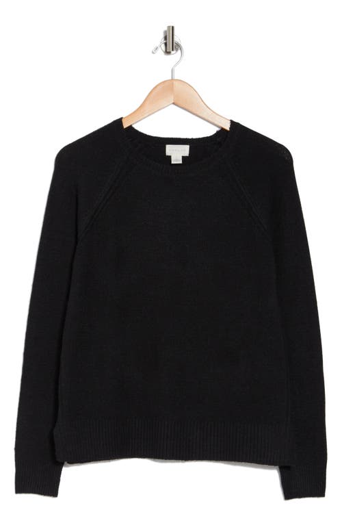 Caslon ® Raglan Sleeve Sweater In Black