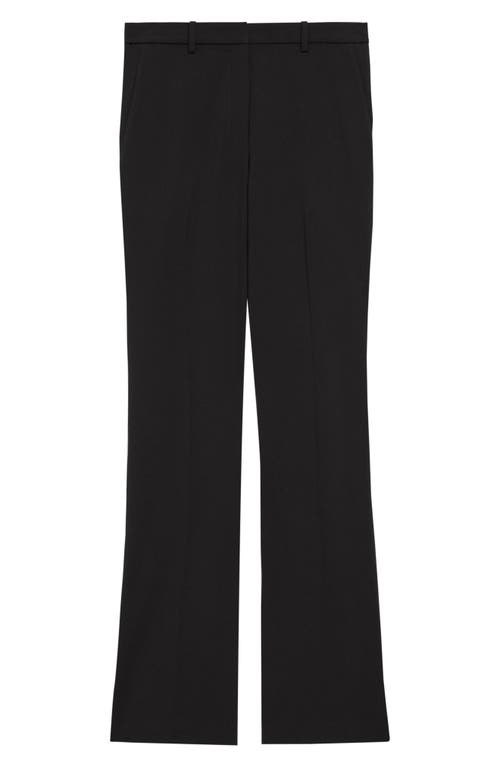 Shop Theory Slim Fit Stretch Wool Trousers In Black