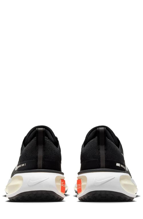 Nike Mens Zoomx Invincible Run Flyknit 3 In Black/white/coconut Milk