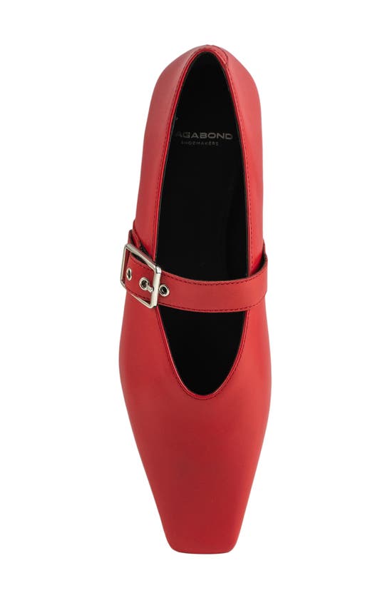 Shop Vagabond Shoemakers Wioletta Mary Jane Flat In Bright Red