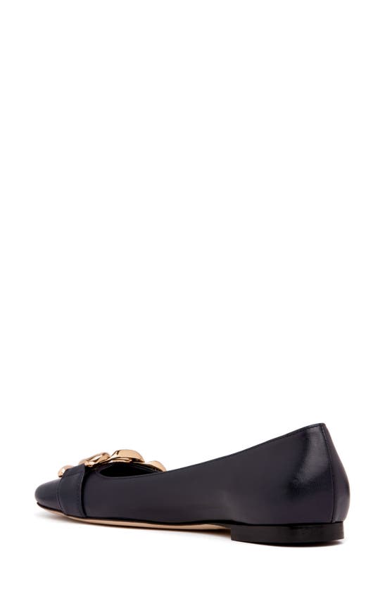 Shop Beautiisoles Giuly Chain Flat In Black