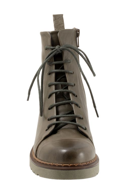 Shop Bueno Nikita Lace-up Boot In Green Khaki