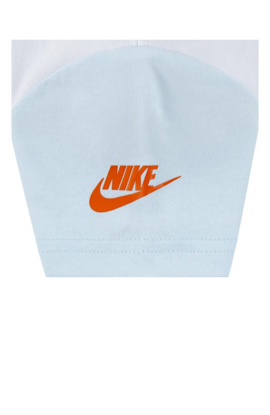 Shop Nike Kids' Swoosh Graphic T-shirt & Sweat Shorts Set In Glacier Blue