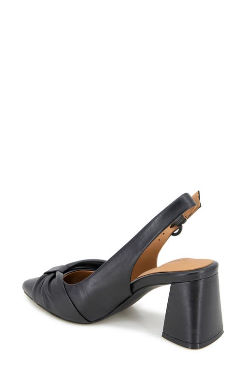 Shop Gentle Souls By Kenneth Cole Diana Slingback Pointed Toe Pump In Black Leather