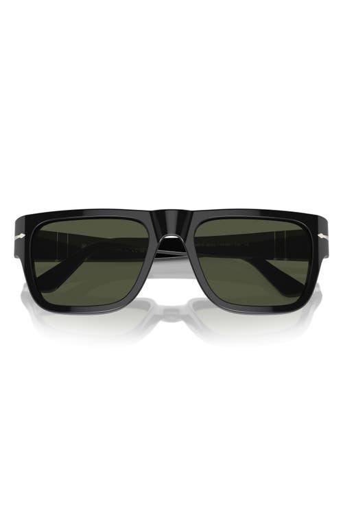 Persol 57mm Round Sunglasses In Black