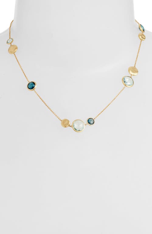 Marco Bicego Marco Biecego Jaipur 18k Yellow Gold London Blue Topaz Necklace In Yellow Gold