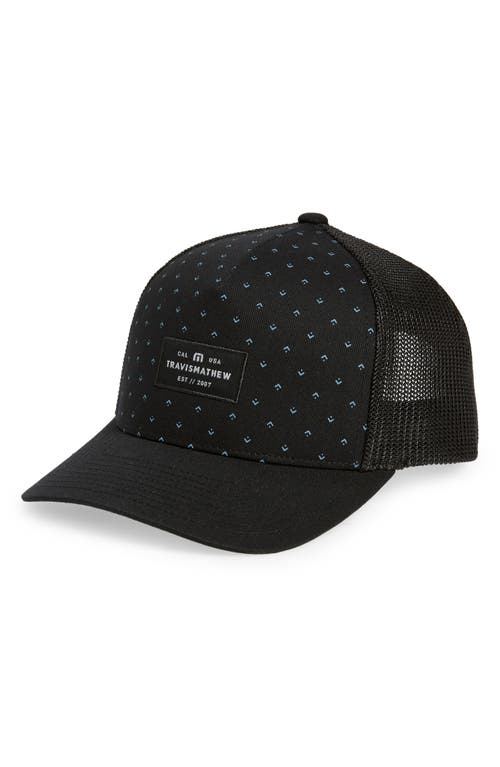 TravisMathew Paid in Full Trucker Hat in Black at Nordstrom