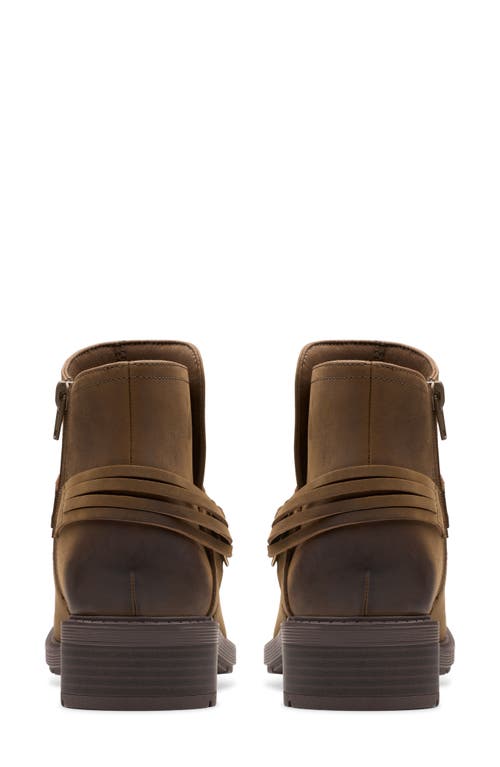 Clarks Hearth Kaylie Leather Bootie In Multi