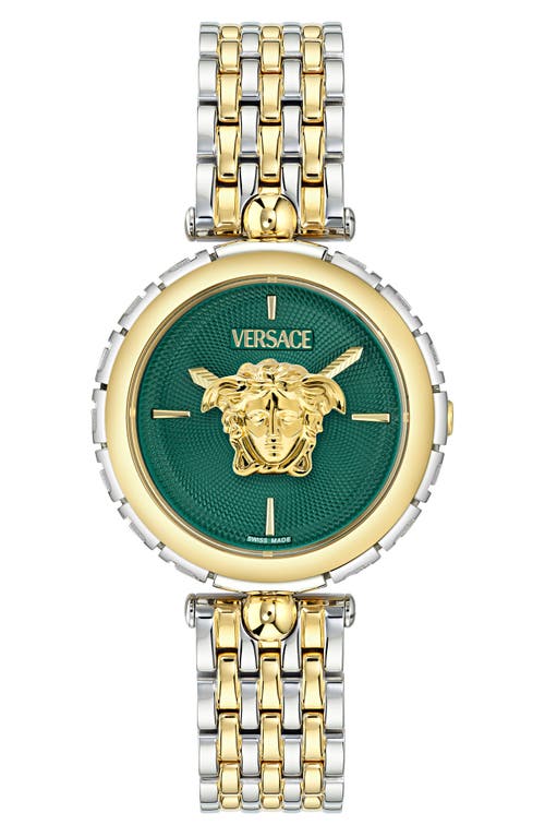 Versace Medusa Heritage Two-tone Bracelet Watch, 38mm In Two Tone