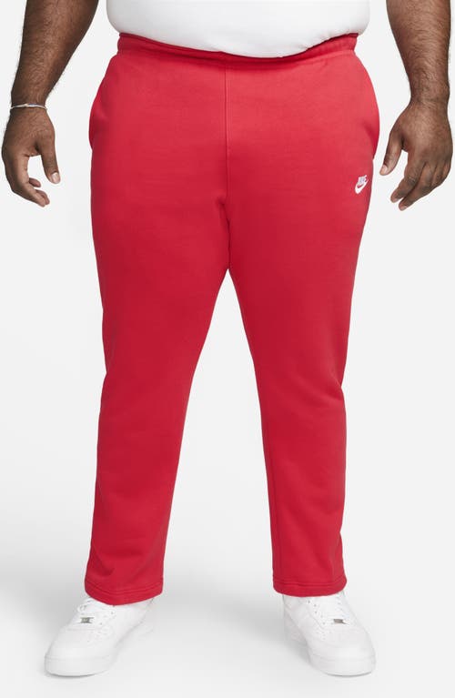 Shop Nike Sportswear Club Fleece Sweatpants In University Red/white