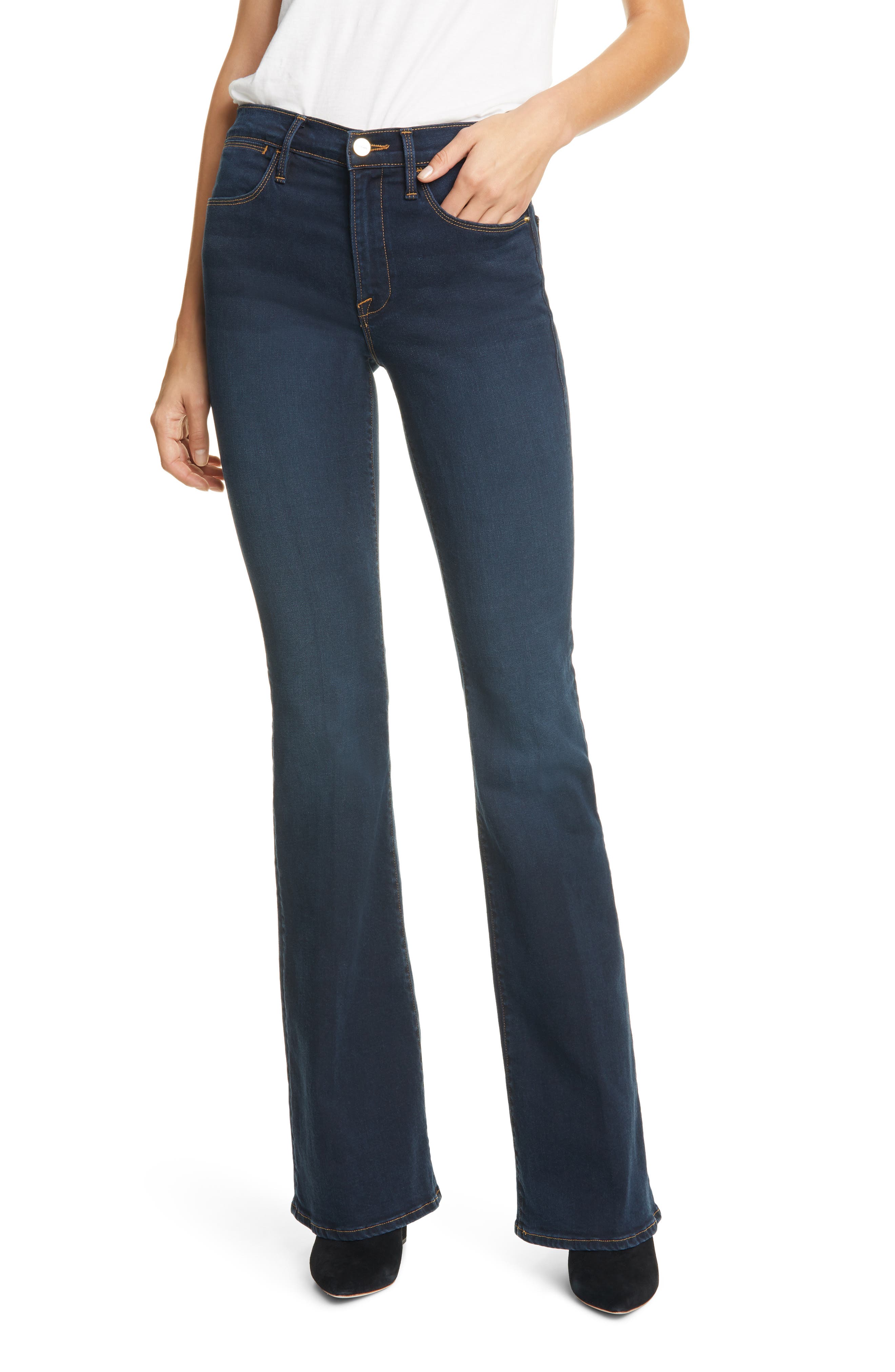 frame le high flare jeans
