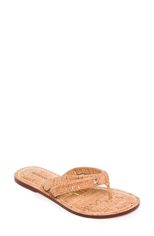 Shop Bernardo Footwear Bernardo Miami Sandal In Cork/gold