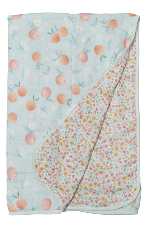 Shop Loulou Lollipop Print Muslin Quilt In Blue Multi Color