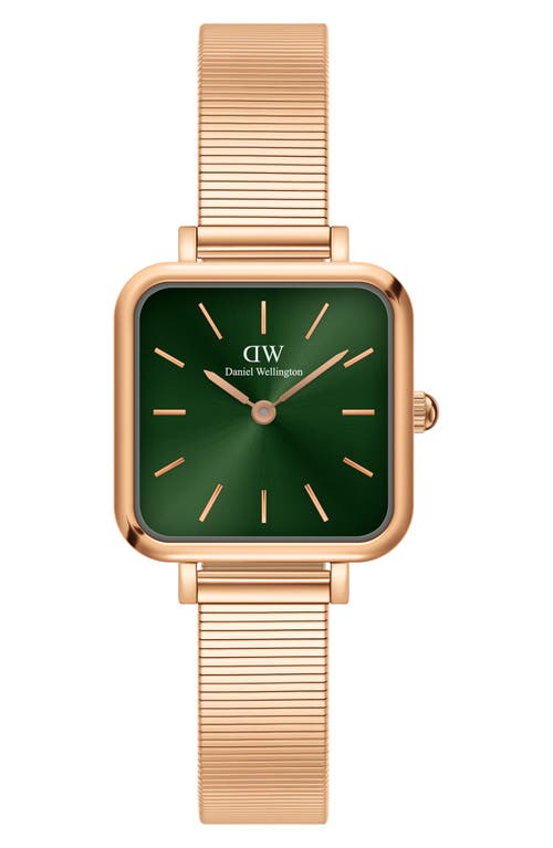 Daniel Wellington Quadro Studio Bracelet Watch, 22mm In Rose Gold