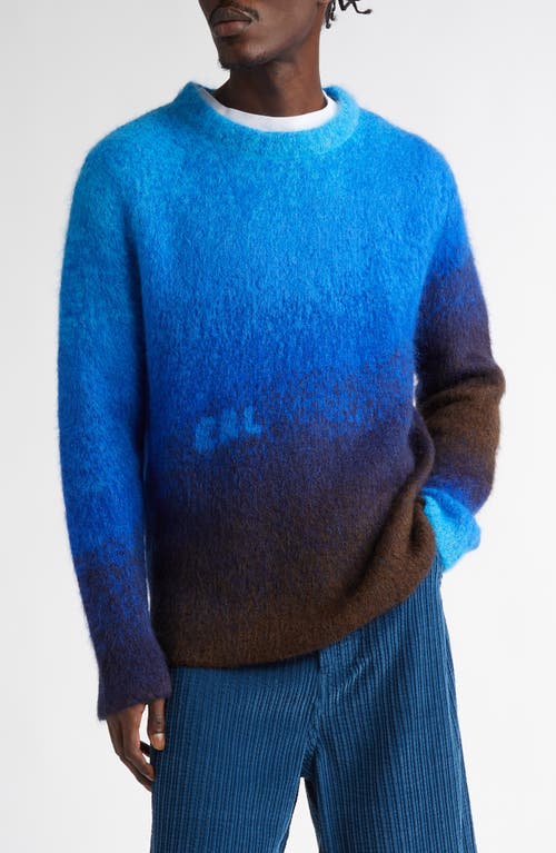 ERL Gender Inclusive Gradient Sweater in Blue 