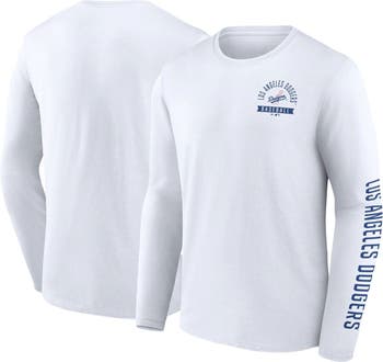 FANATICS Men's Fanatics Branded White Los Angeles Dodgers Pressbox Long  Sleeve T-Shirt
