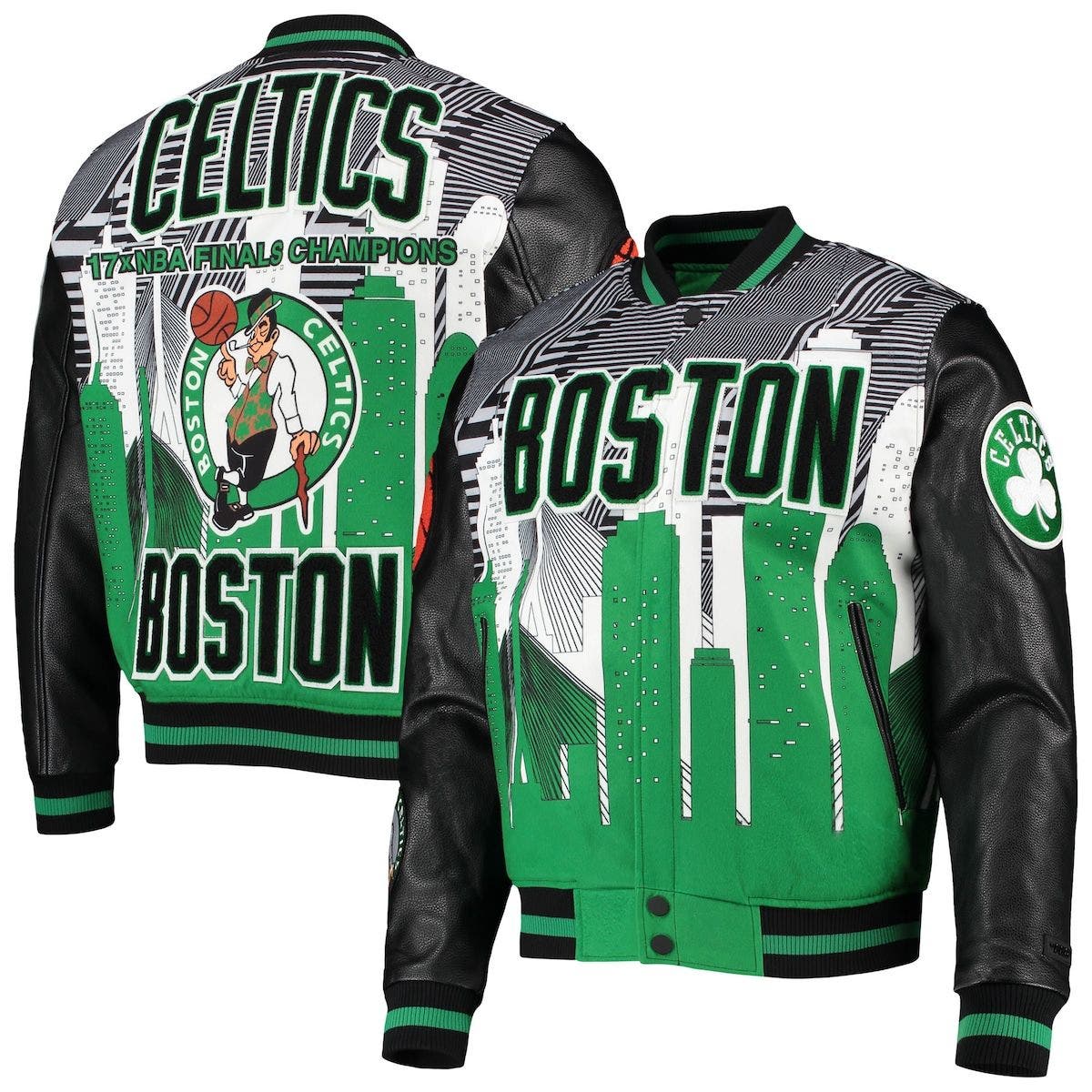 boston celtics baseball jacket