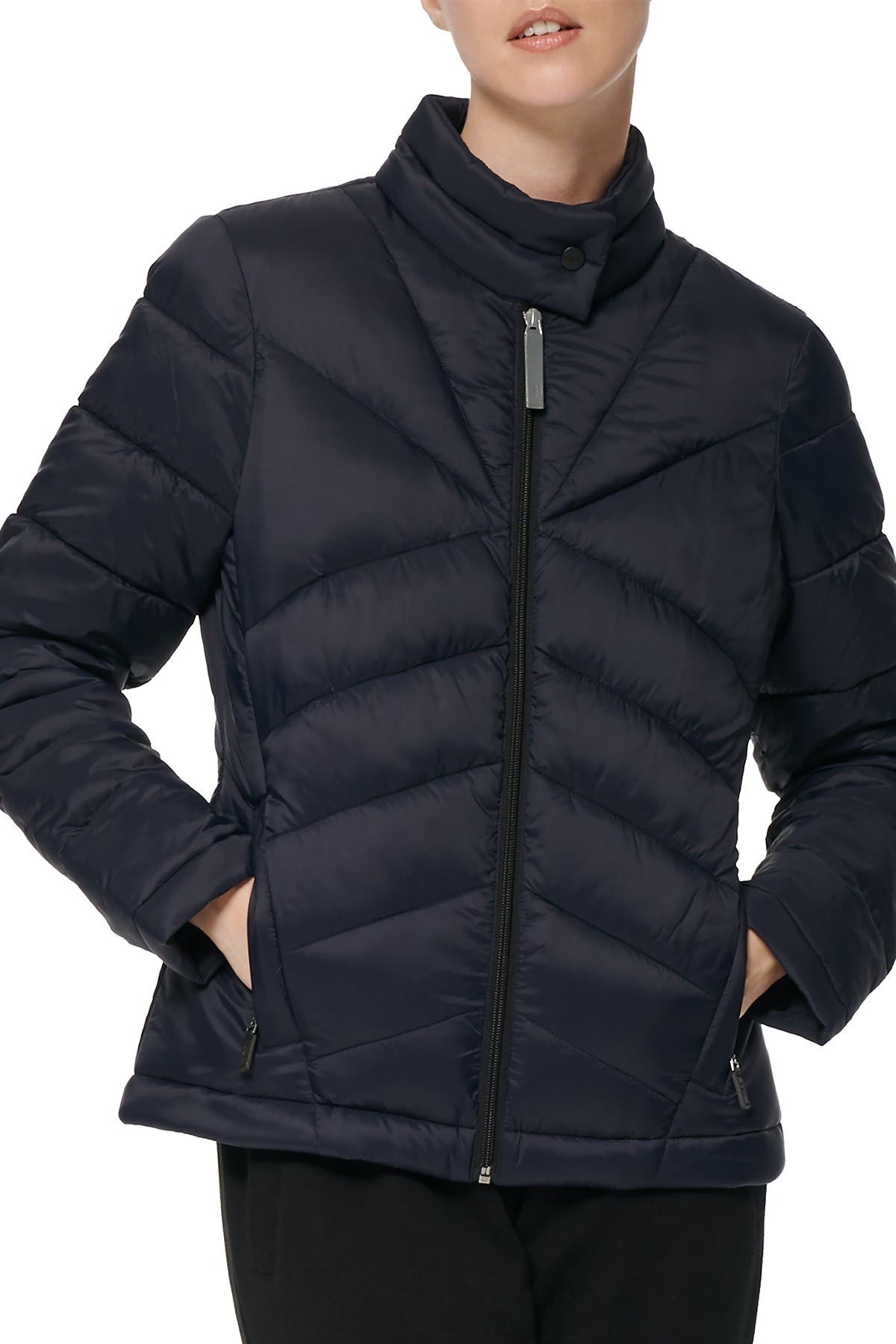 andrew marc zip front puffer jacket