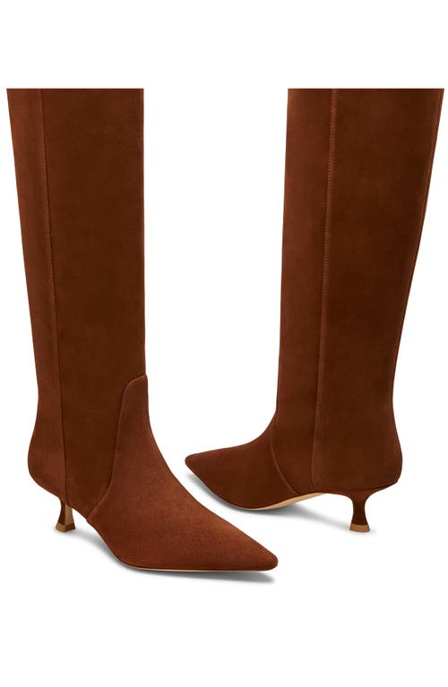 Shop Stuart Weitzman Naomi 50 Boot In Deep Coffee