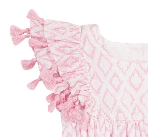 Shop Mer St. Barth Anna Romper In Soft Pink Ikat