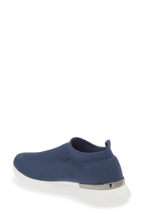 Ilse Jacobsen Knit Slip-on Sneaker In Orion Blue