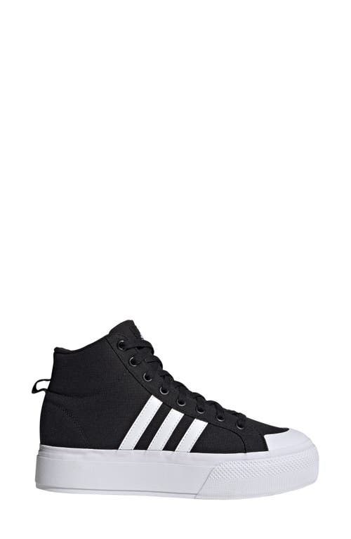 Shop Adidas Originals Adidas Bravado 2.0 Platform Mid Skate Sneaker In Black/white/black