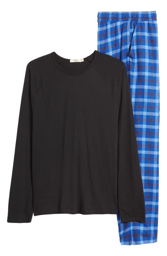 Shop Ugg Steiner Pajamas In Black / Azul Check