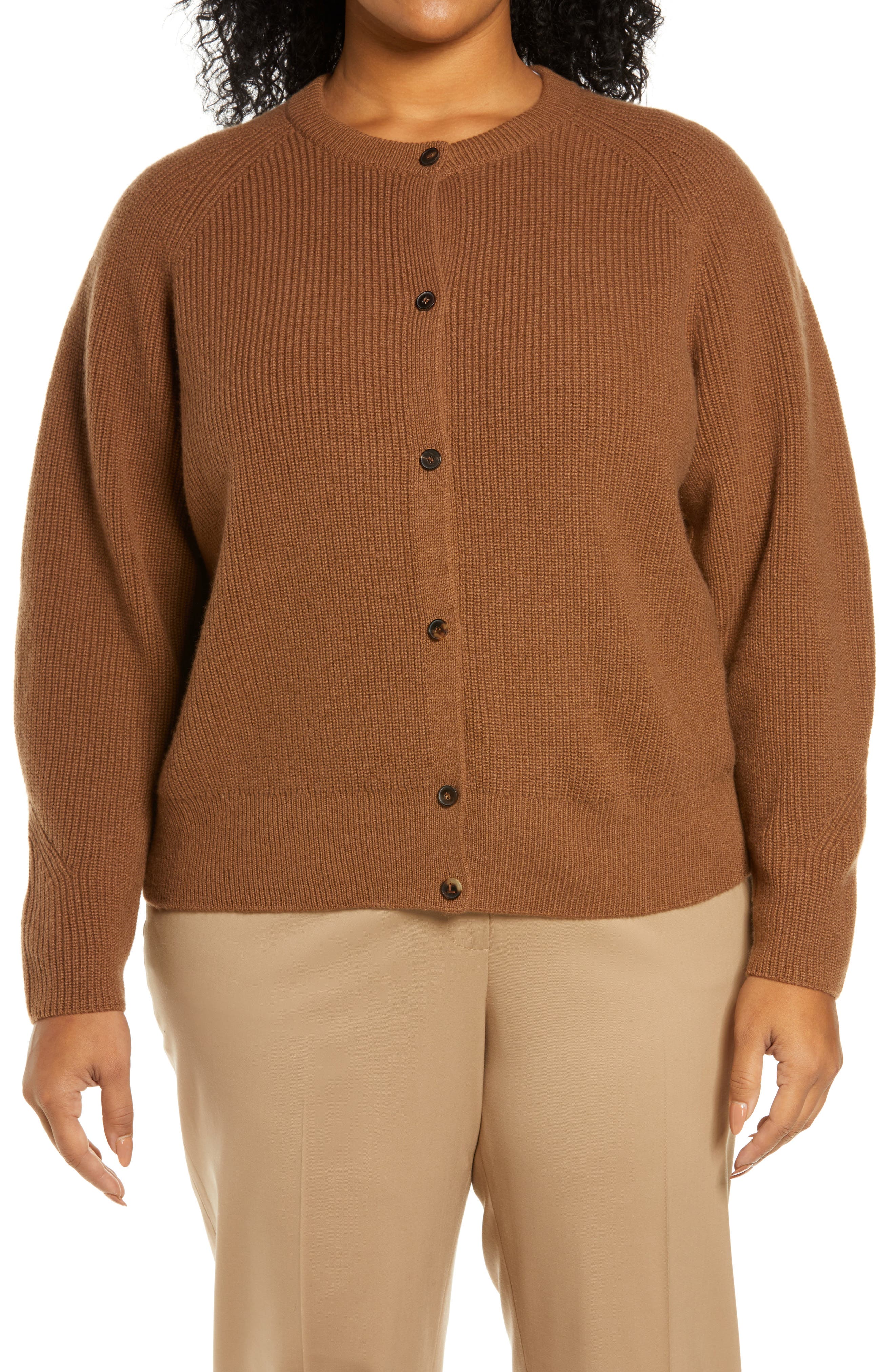 Lafayette 148 New York Womens Tan Cashmere Mock Neck Sweater XL BHFO 7000