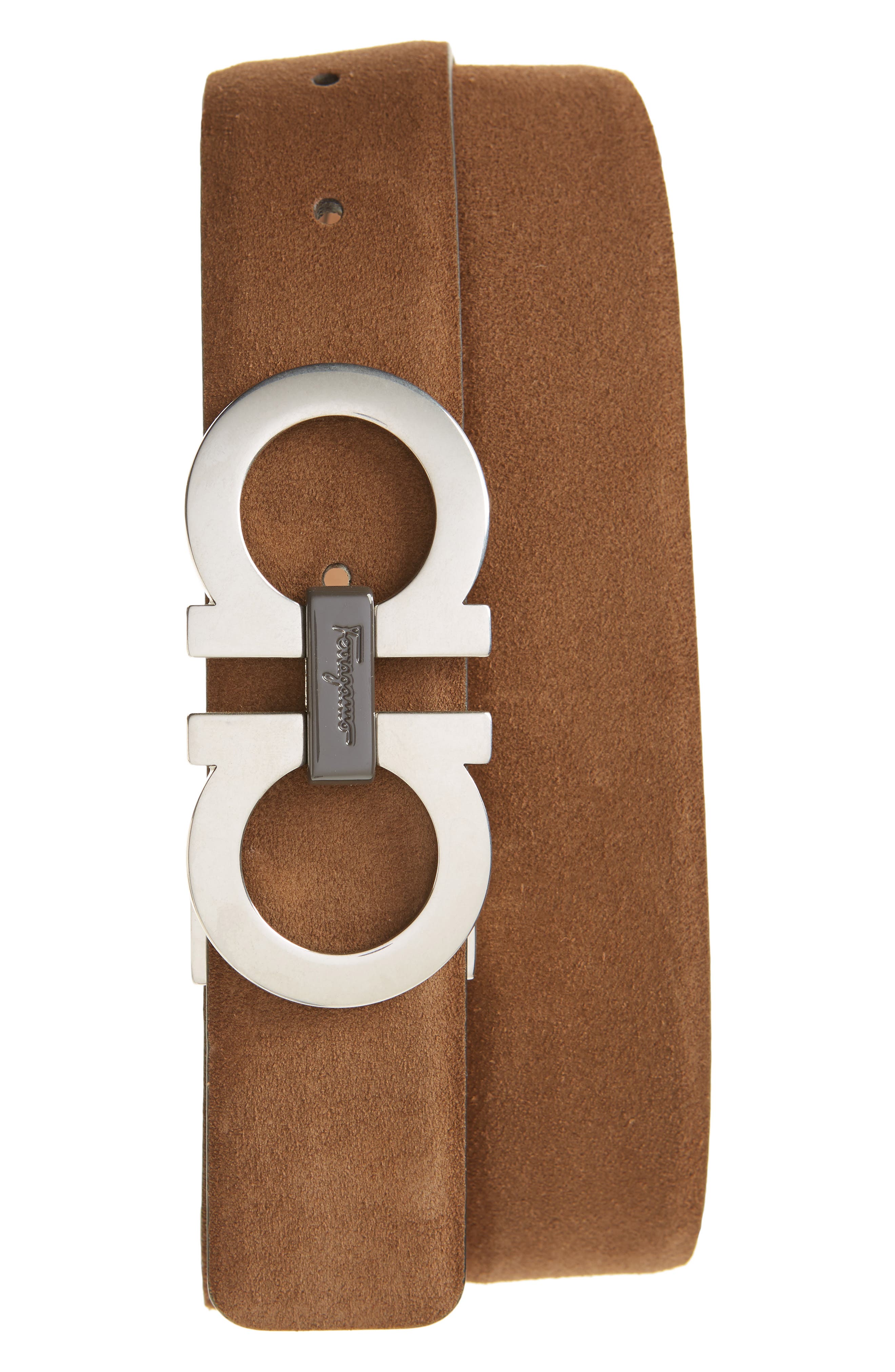 ferragamo suede belt