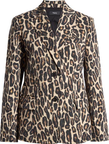 Anthropologie Rowan Leopard Knit Blazer Jacket order