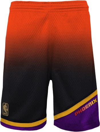 Mitchell & Ness Fadeaway Swingman Shorts 1996 Black,Orange- Mens- Size L
