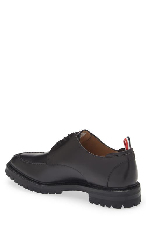 Shop Thom Browne Apron Toe Derby In Black