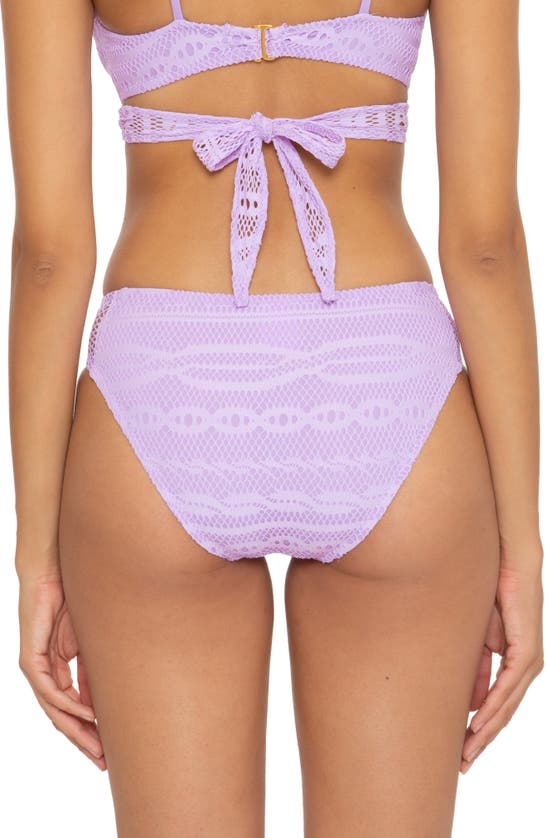 Becca Color Play Mesh Bikini Bottoms In Iris
