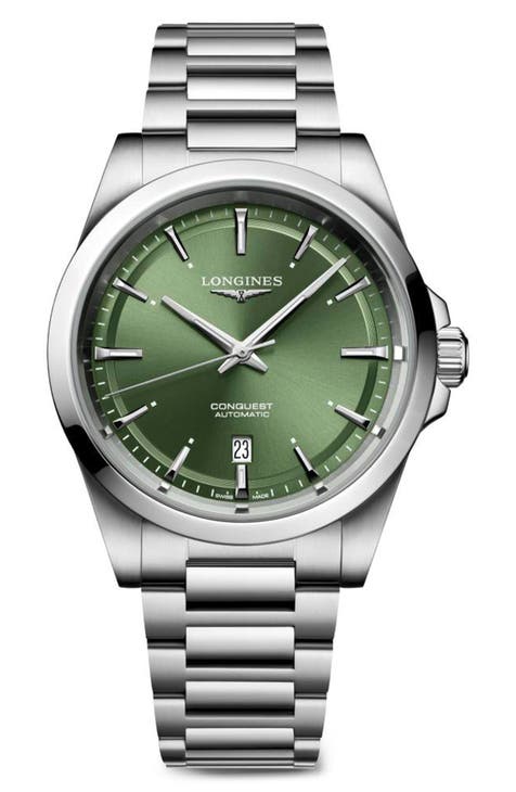 Conquest Automatic Bracelet Watch, 41mm