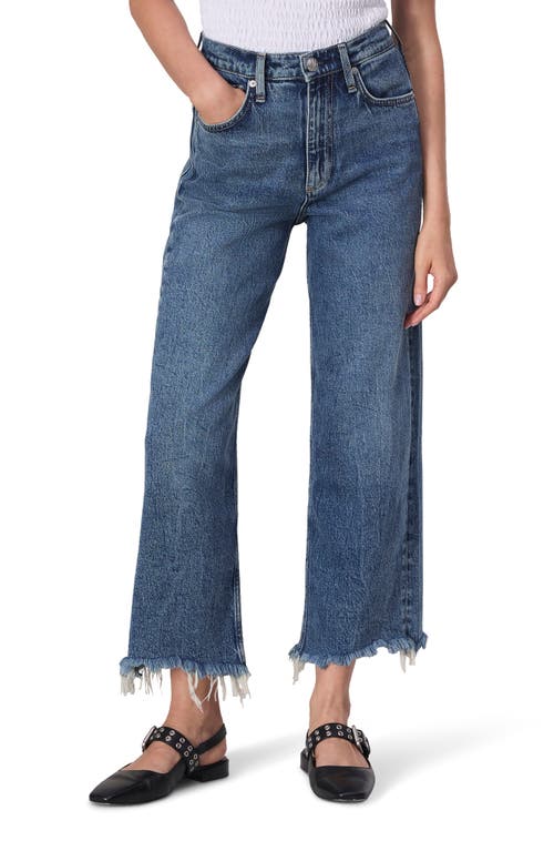 Shop Rag & Bone Andi Raw Hem High Waist Ankle Wide Leg Jeans In Walton