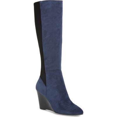 Charles By Charles David Energy Wedge Knee High Boot, Blue