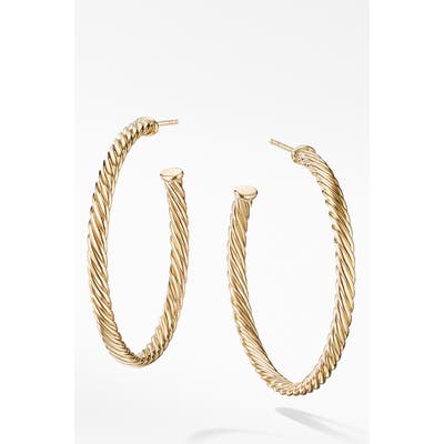David Yurman Cable Spiral Hoop Earrings