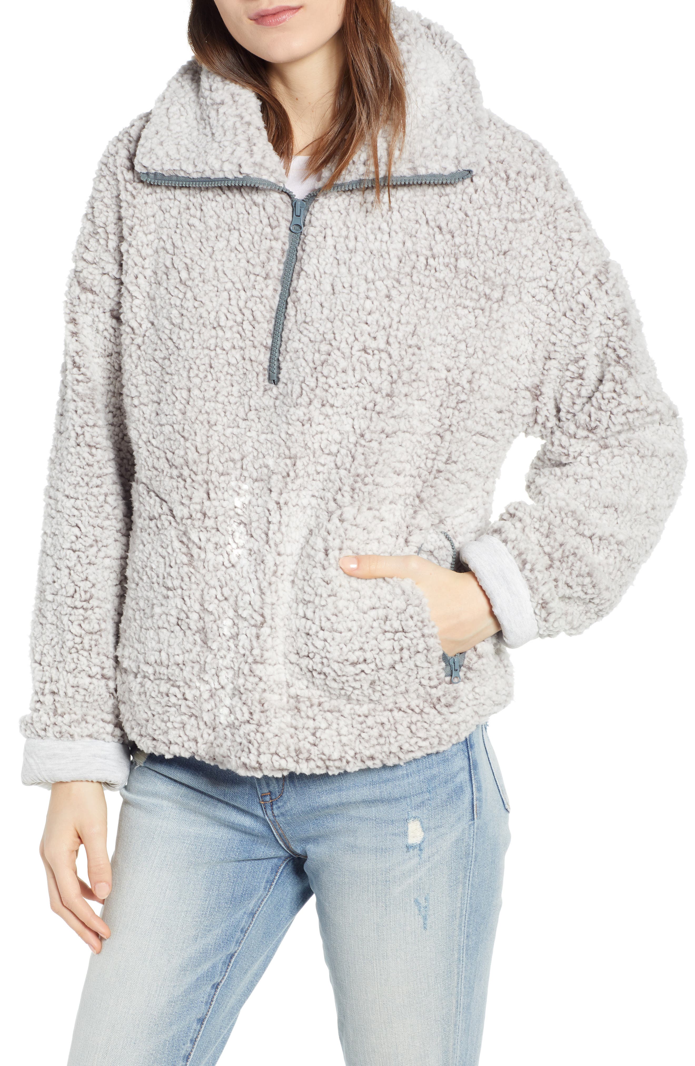 pullover fluffy fleece