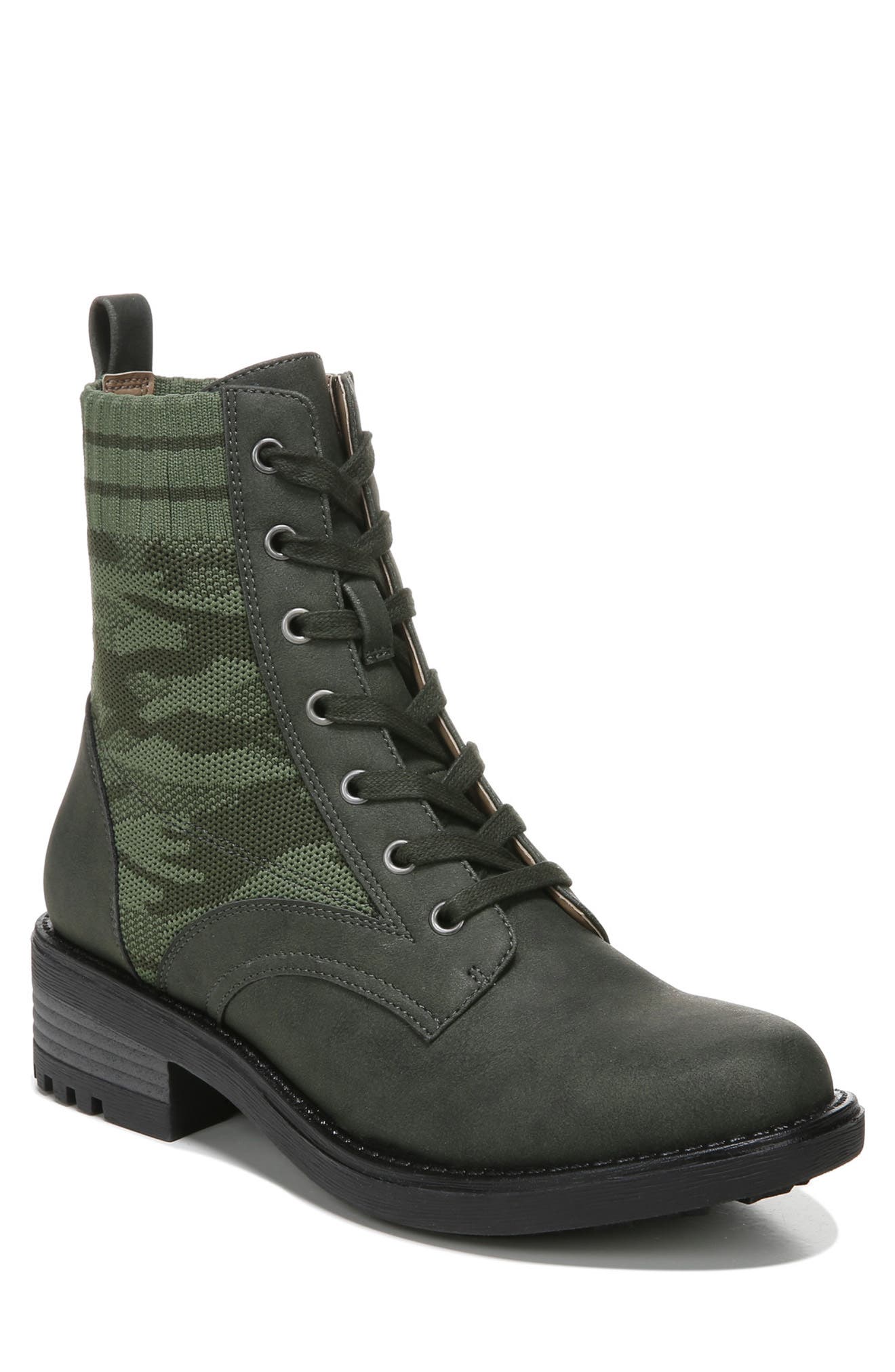 green combat boots women's