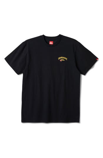 Quiksilver Scenic Wrap Graphic T-shirt In Black