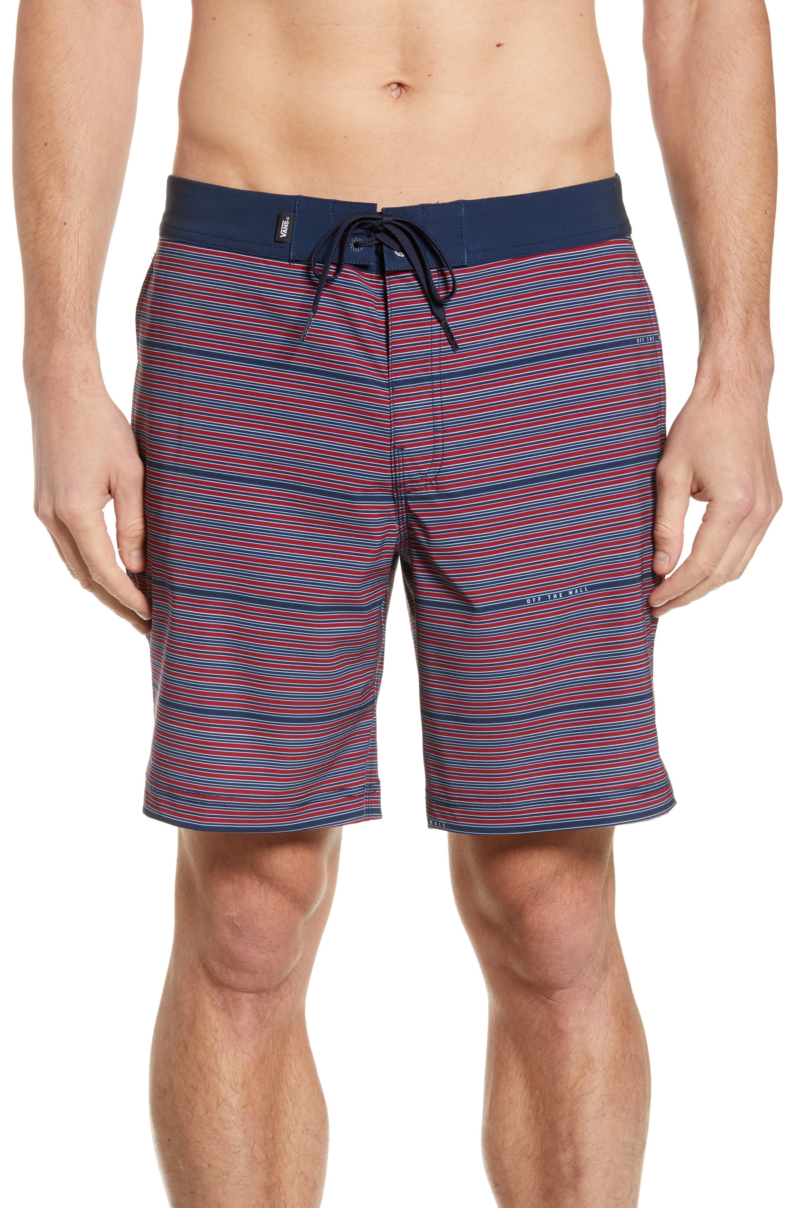 Vans Back Patio Board Shorts, Red