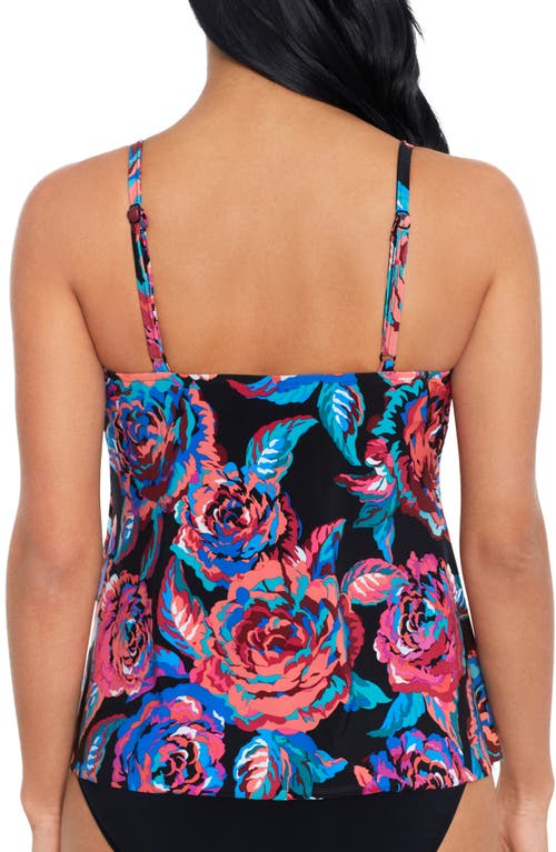 Shop Magicsuit ® Sonic Chloe Floral Tankini Top In Black/multi