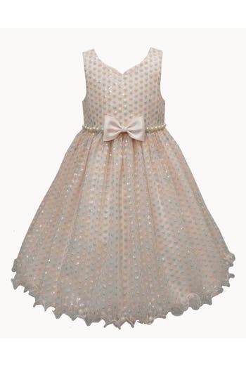 American Princess Babies'  Kids' Sequin Embroidered Sleeveless Dress In Gray